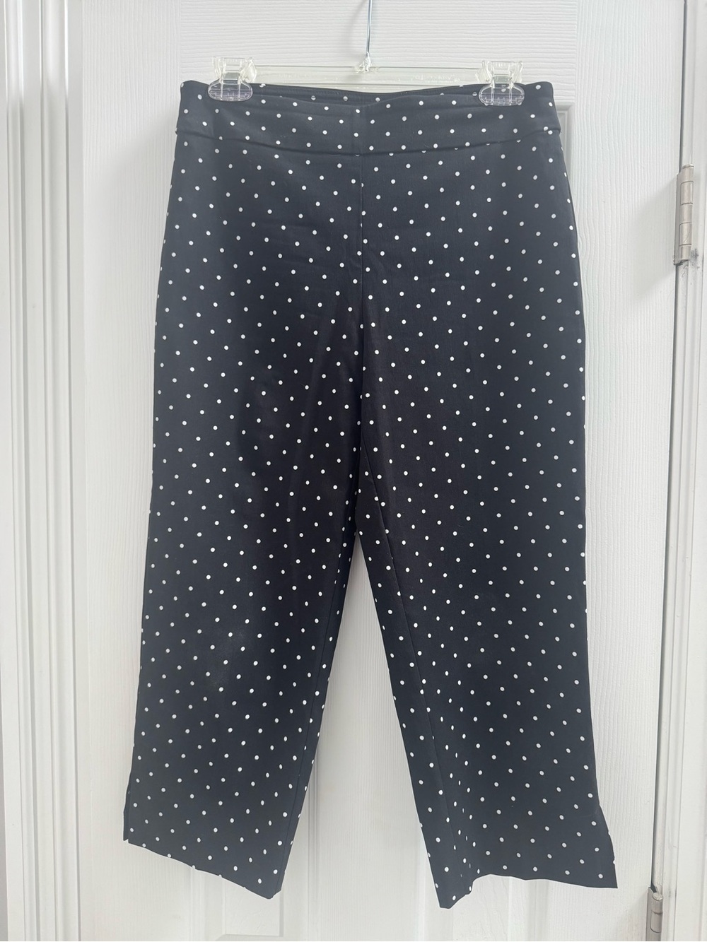 Women Counterparts Black Polka Dot Pull-On Pants